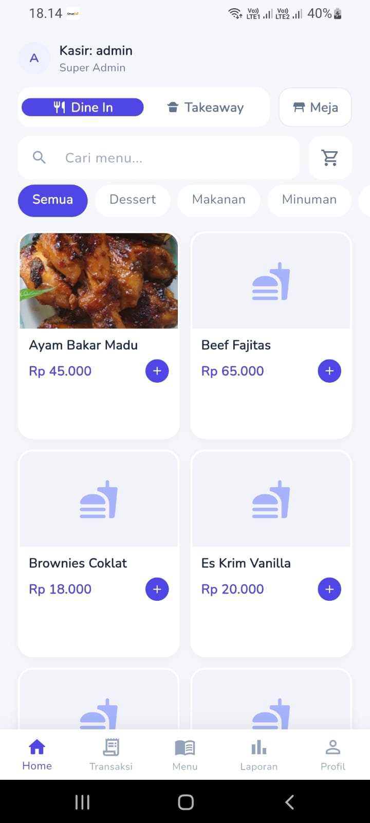Screenshot Cafe Resto