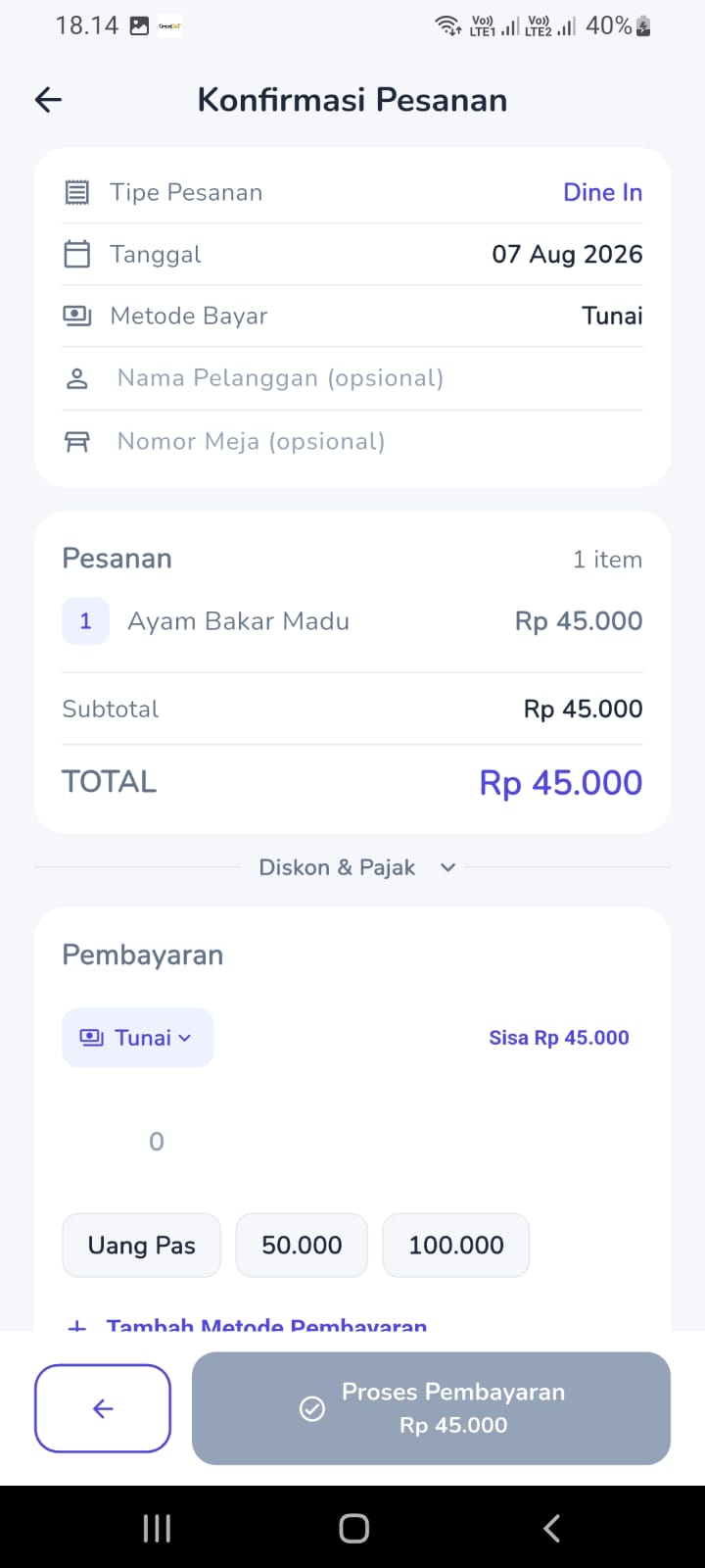 Screenshot Cafe Resto