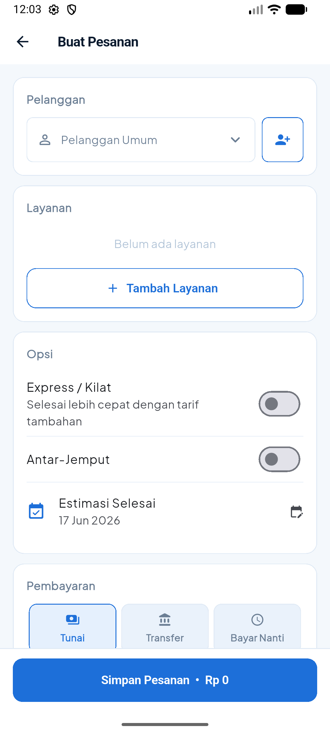 Screenshot Laundryku