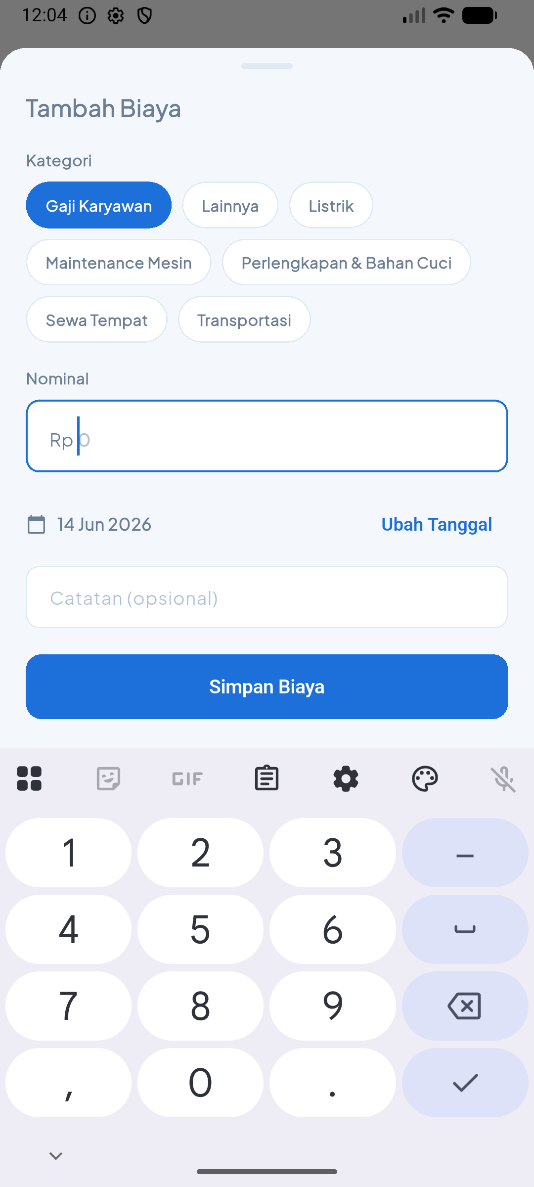 Screenshot Laundryku